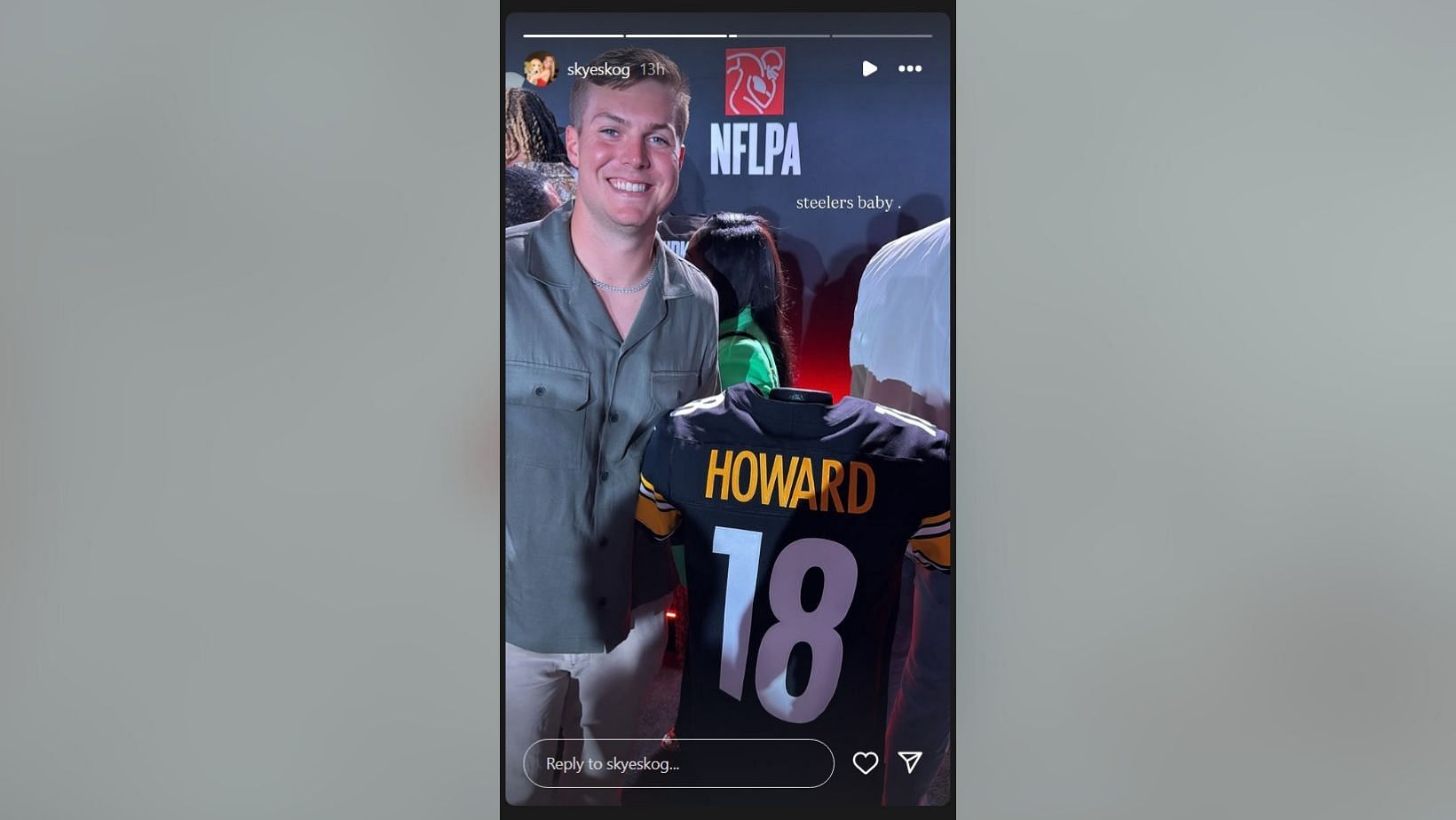 Will Howard's GF Skyler Skoglund shares 2-word message to QB's jersey reveal (Image Credit: Skoglund/IG)